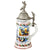 Original Imperial German WWI Era 81st (1st Kurhessian) Infantry Regiment Beer Stein with Hinged Lid - Dated 1902-1904 Original Items