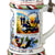 Original Imperial German WWI Era 81st (1st Kurhessian) Infantry Regiment Beer Stein with Hinged Lid - Dated 1902-1904 Original Items