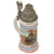 Original German Pre-WWII Veterinary Unit Beer Stein with Depiction of Munich Maid & Damaged Hinged Lid - Dated 1936 Original Items