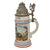 Original German Pre-WWII Veterinary Unit Beer Stein with Depiction of Munich Maid & Damaged Hinged Lid - Dated 1936 Original Items