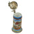Original Imperial German WWI Era Saxon 28th (2nd Royal Saxon) Field Artillery Regiment Beer Stein with Outstanding Artillery Fuze Hinged Lid - Dated 1911-1913 Original Items