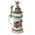 Original Imperial German WWI Era Rare Garde du Corps Prussian Life Guard Beer Stein with Outstanding Horseback Hinged Lid - Dated 1906-1909 Original Items