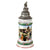 Original Imperial German WWI Era Rare Garde du Corps Prussian Life Guard Beer Stein with Outstanding Horseback Hinged Lid - Dated 1906-1909 Original Items