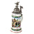 Original Imperial German WWI Era Rare Garde du Corps Prussian Life Guard Beer Stein with Outstanding Horseback Hinged Lid - Dated 1906-1909 Original Items