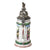 Original Imperial German WWI Era Rare Garde du Corps Prussian Life Guard Beer Stein with Outstanding Horseback Hinged Lid - Dated 1906-1909 Original Items