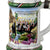 Original Imperial German WWI Era Rare Garde du Corps Prussian Life Guard Beer Stein with Outstanding Horseback Hinged Lid - Dated 1906-1909 Original Items