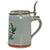 Original German Pre WWII Unit Marked Infantry Regiment Plauen 1934 - 1935 1/2L Beer Stein - Ceramic with Pewter Lid Original Items