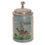 Original German Pre-WWII 7th Signal Battalion Lidded Beer Stein with Horseback Signalman Depiction - Dated 1935-1936 Original Items