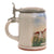 Original Imperial German WWI Royal Bavarian Non-Commissioned Officer School, Fürstenfeldbruck Lidded Beer Stein with Iron Cross on Lid