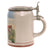Original Imperial German WWI Royal Bavarian Non-Commissioned Officer School, Fürstenfeldbruck Lidded Beer Stein with Iron Cross on Lid