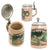 Original German WWII West Wall Service Memories Lidded Beer Stein - Zur Erinnerung an die Westwallzeit Original Items