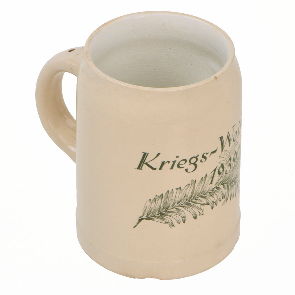 Original German WWII 1939-Dated Kriegs-Weihnacht Christmas Stein by Villeroy & Boch of Mettlach - No Lid Original Items