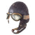 Original German WWII Luftwaffe LKpW101 Winter Flying Helmet by Siemens with Avionics & Goggles - Size 59
