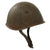 Original WWII Italian M33 Helmet Painted with Fascist Militia RSI Socialist Lightning Stencil Original Items