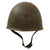 Original WWII Italian M33 Helmet Painted with Fascist Militia RSI Socialist Lightning Stencil Original Items
