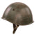 Original WWII Italian M33 Helmet with Artillery Stencil - Complete Liner & Chinstrap Original Items