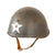 Original WWII Italian Four Vent “Prototype” M33 Helmet Marked with Medical Star - Later Canvas Chinstrap Original Items