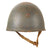 Original WWII Italian Four Vent “Prototype” M33 Helmet Marked with Medical Star - Later Canvas Chinstrap Original Items