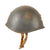 Original WWII Italian Four Vent “Prototype” M33 Helmet Marked with Medical Star - Later Canvas Chinstrap Original Items