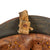 Original WWII Italian Four Vent “Prototype” M33 Helmet Marked with Medical Star - Later Canvas Chinstrap Original Items