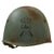 Original WWII Italian M33 Helmet with Armored Division Tank Stencil - Dry-Rotted Liner & Chinstrap Original Items