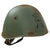 Original WWII Italian M33 Helmet with Armored Division Tank Stencil - Dry-Rotted Liner & Chinstrap Original Items