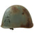 Original WWII Italian M33 Helmet with Armored Division Tank Stencil - Dry-Rotted Liner & Chinstrap Original Items
