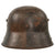 Original Imperial German WWI M16 Stahlhelm Helmet with Panel Camouflage Paint with Leather Liner - Stamped BF62 Original Items