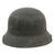 Original German WWII Late Issue M38 Luftschutz Gladiator Air Defense Helmet with One Piece Shell, Cloth Liner, and Plastic Chinstrap, Approx. Size 57cm Original Items