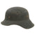Original German WWII Late Issue M38 Luftschutz Gladiator Air Defense Helmet with One Piece Shell, Cloth Liner, and Plastic Chinstrap, Approx. Size 57cm Original Items