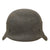 Original German WWII Named Heer Army No Decal M42 Helmet with 1943 Dated 58cm Liner and Broken Chinstrap - Stamped hkp66 Original Items