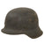 Original German WWII Named Heer Army No Decal M42 Helmet with 1943 Dated 58cm Liner and Broken Chinstrap - Stamped hkp66 Original Items