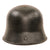 Original German WWII M34 Square Dip NSDAP Double Decal Civic Police Steel Helmet with 54cm Liner and Chinstrap - Ordnungspolizei
