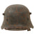 Original German WWII M18 Transitional Heer Army Single Decal Helmet with 1940 Dated 54cm Liner and Chinstrap - Stamped ET64 Original Items