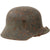 Original German WWII M18 Transitional Heer Army Single Decal Helmet with 1940 Dated 54cm Liner and Chinstrap - Stamped ET64 Original Items