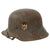 Original German WWII M18 Transitional Heer Army Single Decal Helmet with 1940 Dated 54cm Liner and Chinstrap - Stamped ET64 Original Items