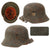 Original German WWII M18 Transitional Heer Army Single Decal Helmet with 1940 Dated 54cm Liner and Chinstrap - Stamped ET64 Original Items