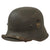 Original German WWII M18 Transitional Heer Army Single Decal Helmet with Wartime Liner & Chinstrap - Stamped W66 Original Items