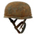 Original German WWII 1970s Restored M-38 Luftwaffe Fallschirmjäger Paratrooper Helmet with Replica Liner, Chicken Wire & Chinstraps - ET71 Original Items