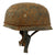 Original German WWII 1970s Restored M-38 Luftwaffe Fallschirmjäger Paratrooper Helmet with Replica Liner, Chicken Wire & Chinstraps - ET71 Original Items