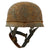 Original German WWII 1970s Restored M-38 Luftwaffe Fallschirmjäger Paratrooper Helmet with Replica Liner, Chicken Wire & Chinstraps - ET71 Original Items