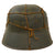 Original German WWII Austrian M17 Transitional Heer Army Single Decal Helmet with Period Applied Net and 58cm Liner - Size 66 Shell Original Items