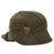 Original German WWII Austrian M17 Transitional Heer Army Single Decal Helmet with Period Applied Net and 58cm Liner - Size 66 Shell Original Items