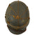 Original German WWII Austrian M17 Transitional Heer Army Single Decal Helmet with Period Applied Net and 58cm Liner - Size 66 Shell Original Items