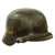 Original German WWII Rare Waffen SS M40 Single Decal Helmet with 1941 Dated 58cm Liner and Chinstrap - Stamped ET66 Original Items