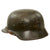 Original German WWII Rare Waffen SS M40 Single Decal Helmet with 1941 Dated 58cm Liner and Chinstrap - Stamped ET66 Original Items