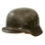 Original German WWII Rare Waffen SS M40 Single Decal Helmet with 1941 Dated 58cm Liner and Chinstrap - Stamped ET66 Original Items
