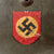Original German WWII SS Sicherheitsdienst SD Double Decal M34 Style Edelstahl Medium Weight Helmet with Liner and Chinstrap Original Items