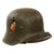 Original German WWII Austrian M17 Transitional Heer Army Double Decal Helmet with 1940 Dated 57cm Liner & Chinstrap - Size 66 Shell Original Items