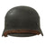Original German WWII Heer Army M35 Single Decal Steel Helmet with 1940 Dated 55cm Liner and Chinstrap - Stamped SE62 Original Items